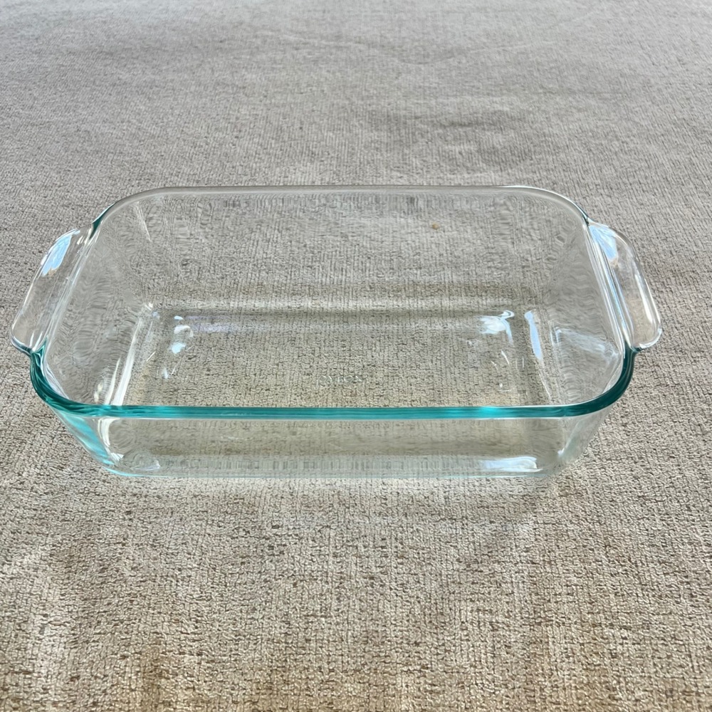 Pyrex Basics 2 Quart Clear Glass Oblong Deep Baking Dish 232-U Rectangular
